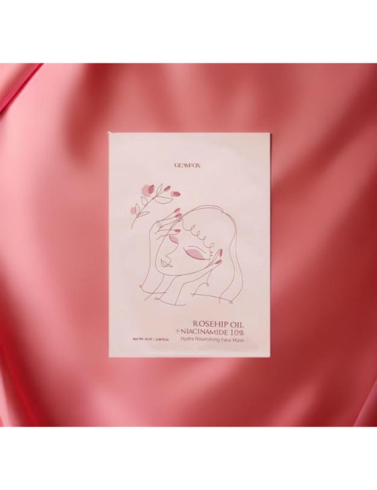 GLAMFOX Rosehip Niacinamide Face Mask, 25 ml
